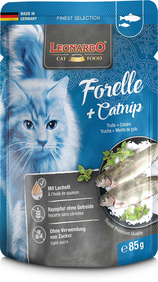 LEONARDO Forelle + Catnip, 16x85g