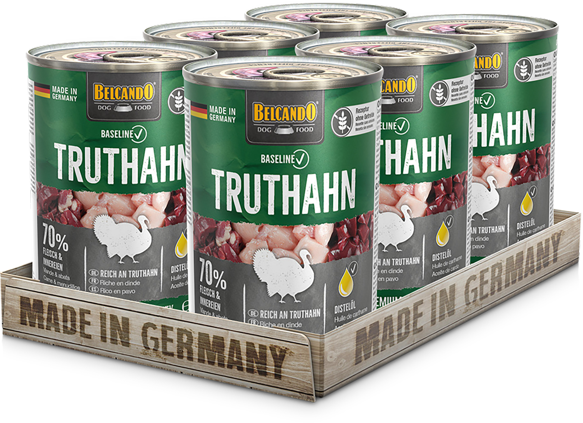 BELCANDO Baseline Truthahn, 6x400g